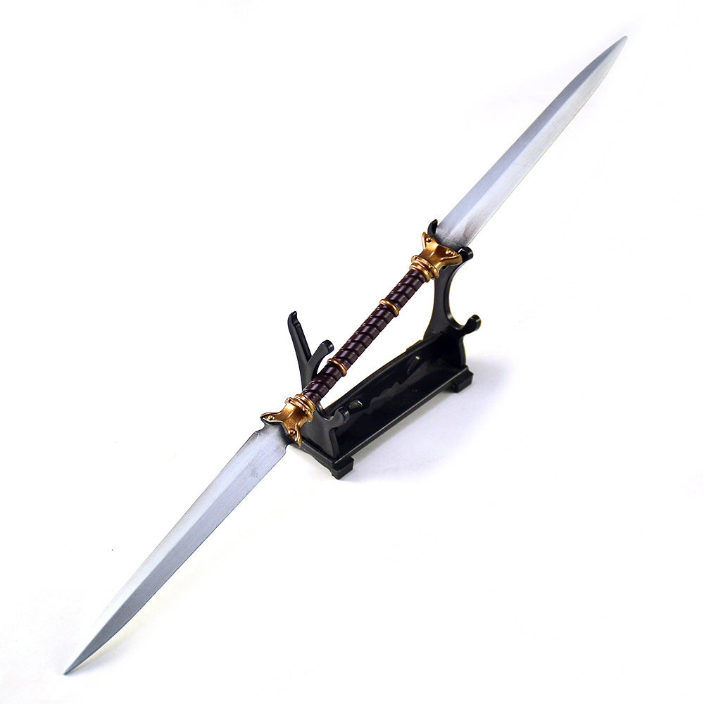 Nakorara エルデンリング ツインブレード 30㎝ 63g ミニ武器 両刃剣
