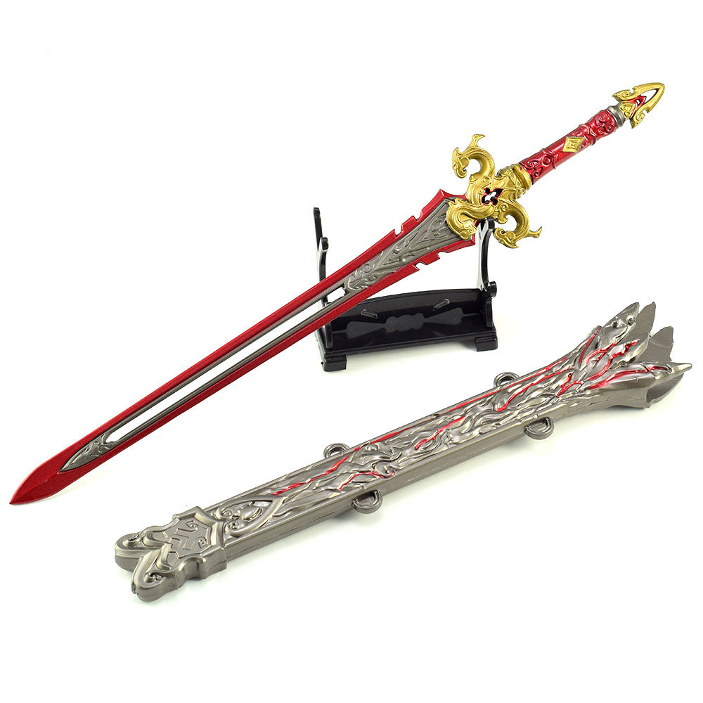 Nakorara ミニチュア NARAKA: BLADEPOINT 赤霄剣 30㎝ 武器レプリカ