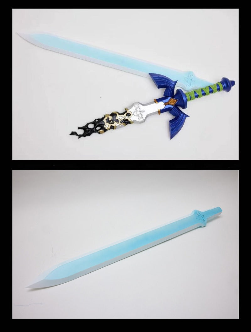 Nakorara ティアキン リンク 剣 マスターソード 金属製 柄 残刃 コスプレ 装備 Link 完成度高 ゼルダの 武器 伝説 模造刀 模擬刀 観賞用 コレクション コスプレ道具 イベント プレゼント グッズ 道具 小物