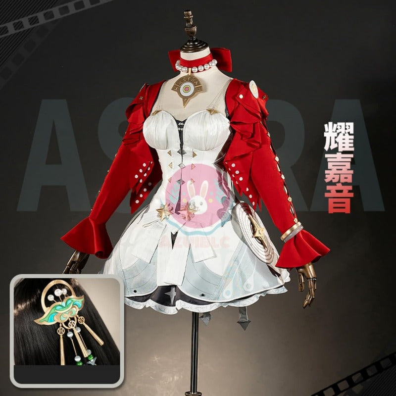 ゼンゼロ ZZZアストラ・ヤオ 歌姫 舞台服 コスプレ衣装 3Dプリントアクセサリー コスチュームセット cosplay