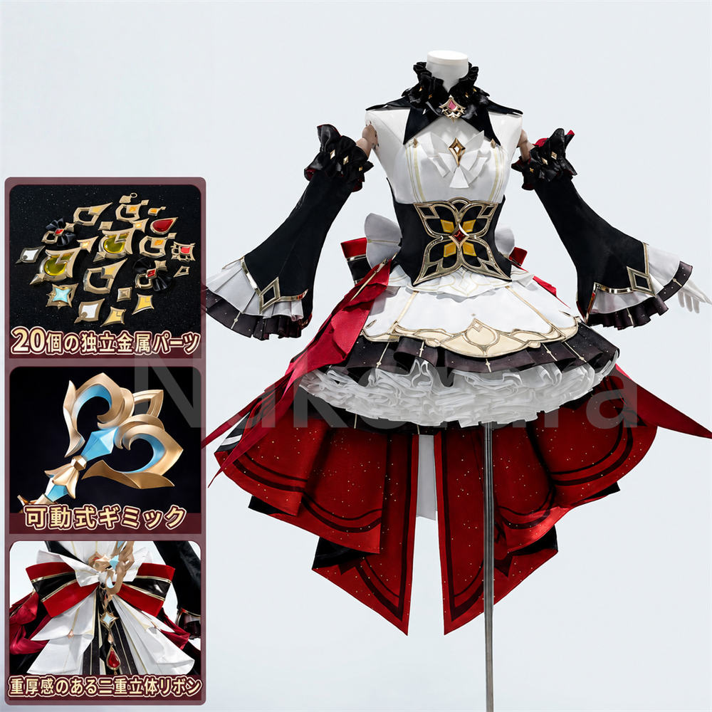 原神】サンドローネ コスプレ衣装 豪華20点金属パーツ ドレス風 可愛い