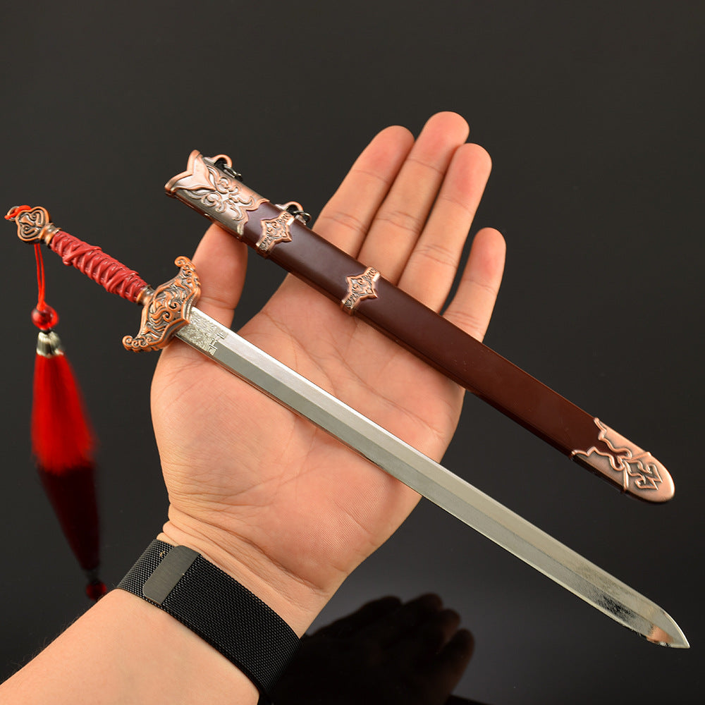 Nakorara NARAKA: BLADEPOINT ミニチュア 君子剣 30cm ミニチュア ダイキャスト製 武器モデル 工芸品 東洋の伝説の世界