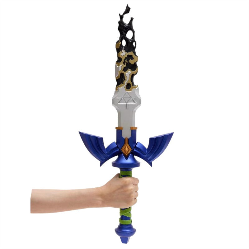 Nakorara ティアキン リンク 剣 マスターソード 金属製 柄 残刃 コスプレ 装備 Link 完成度高 ゼルダの 武器 伝説 模造刀 模擬刀 観賞用 コレクション コスプレ道具 イベント プレゼント グッズ 道具 小物