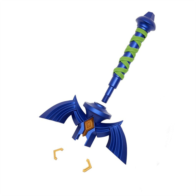 Nakorara ティアキン リンク 剣 マスターソード 金属製 柄 残刃 コスプレ 装備 Link 完成度高 ゼルダの 武器 伝説 模造刀 模擬刀 観賞用 コレクション コスプレ道具 イベント プレゼント グッズ 道具 小物
