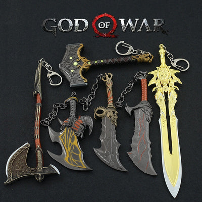 Nakorara　⚔️『ゴッド・オブ・ウォー』武器キーホルダーシリーズ 　萌えグッズ　おもちゃ　武器モデル　ミニ武器