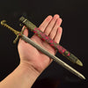 Nakorara ゲーム・オブ・スローンズ　ダマスカス波紋仕上げ  誓約の剣 30cm  ミニチュア　アクセサリー　おもちゃ　鞘付き　Game of Thrones　武器モデルnamini020　