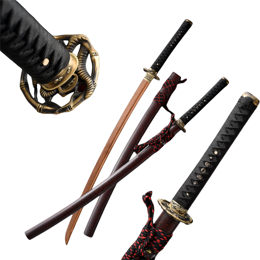 Nakorara 日本風 装飾品　鳳凰の羽　103cm Nakorara　サムライ用　日本刀　武器モデル　汎用刀　仕上げ模造刀　レプリカ　和風　コスプレ道具 唐風　模造刀　木刃　樹脂刃　工芸品　武士刀　サムライ　ソード　ハロウィン