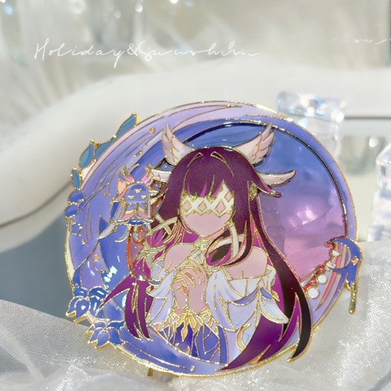 Nakorara　原神 コロンビーナ 少女 缶バッジ　萌えグッズ　