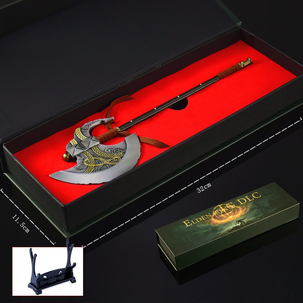 Nakorara　エルデンリング　斧　30cm　185g　ミニチュア　ダイキャスト製 武器モデル 萌えグッズ