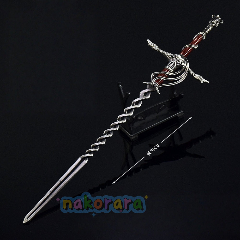 Nakorara　エルデンリング　火の騎士の大剣　ミニチュア　30㎝　76g　ダイキャスト製　DLC　ダイキャスト 武器模型　ーム武器 コレクション