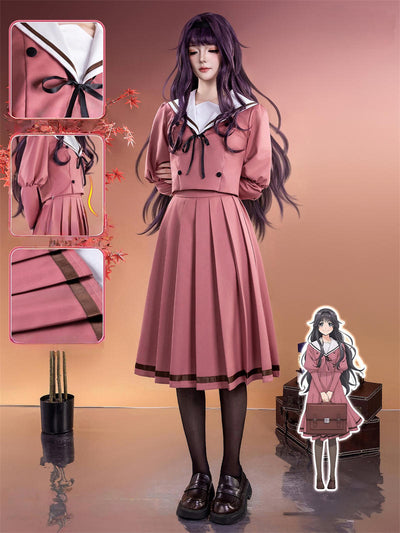納品　Nakorara 薫る花は凛と咲く　和栗薫子　コスプレ衣装　ユニフォーム　女子制服　わぐり かおるこ　ウィッグ追加　学園祭　柔らかい生地　JK服　ハロウィン