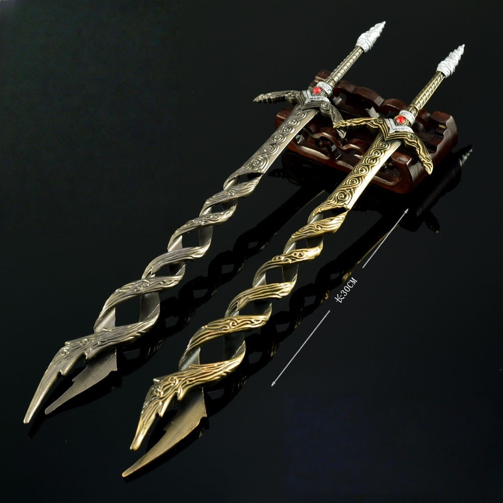 Nakorara エルデンリング 神狩りの剣 30cm ゲーム武器 等比例 リアル  ELDEN RING レプリカ モデル  高級 ダイカスト 装飾 コレクション プレゼント 海外限定製