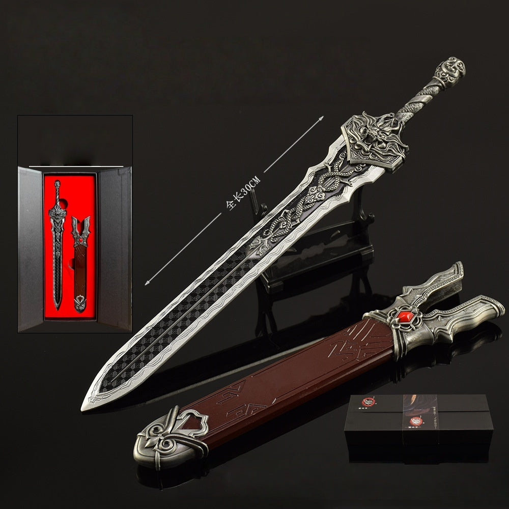 Nakorara　唐風　ミニチュア　武器レプリカ　モデル　ダイキャスト製　30cm　アクセサリー　おもちゃ　