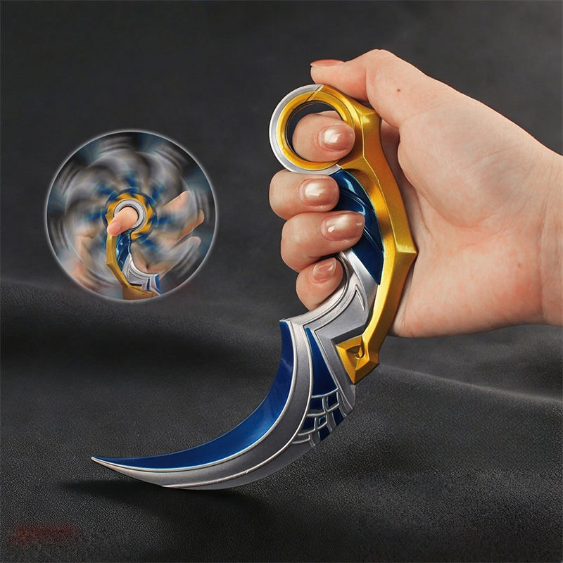 Nakorara　ヴァロラント　ミニチュア　 カラムビット　16cm 　回転可能　人工革鞘付き　青色　 近接武器　VALORANT 　 2026 Act　204g　武器モデル　