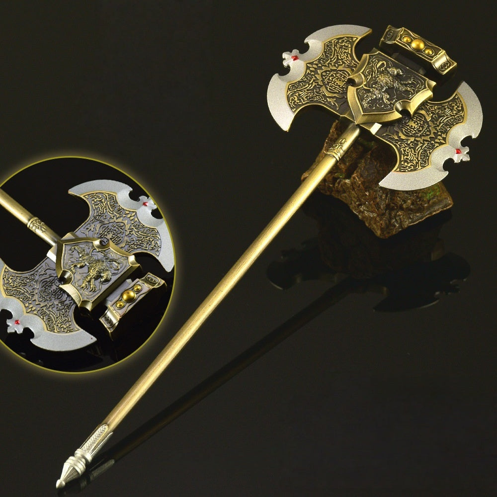 Nakorara　エルデンリング ゴドリックの王斧　ミニチュア モデル　23cm 　王斧　工芸品　ダイキャスト製 卓上装飾　