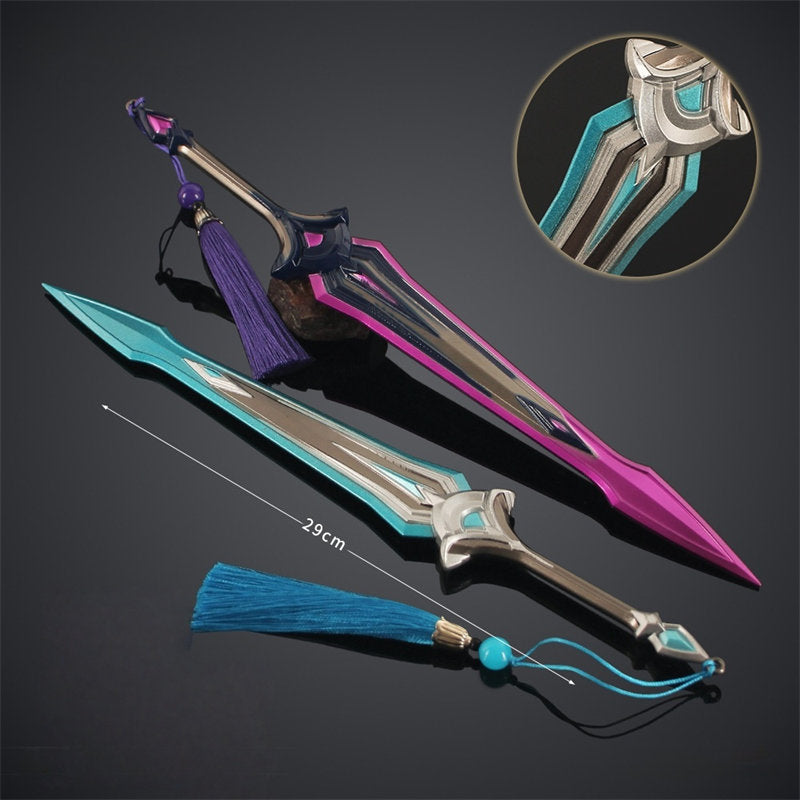 Nakorara　Valorant 　インターヘルム ソード　ミニチュア　29㎝　139g　武器レプリカ ヴァロラント 　工芸品　アクセサリー　武器ファン　