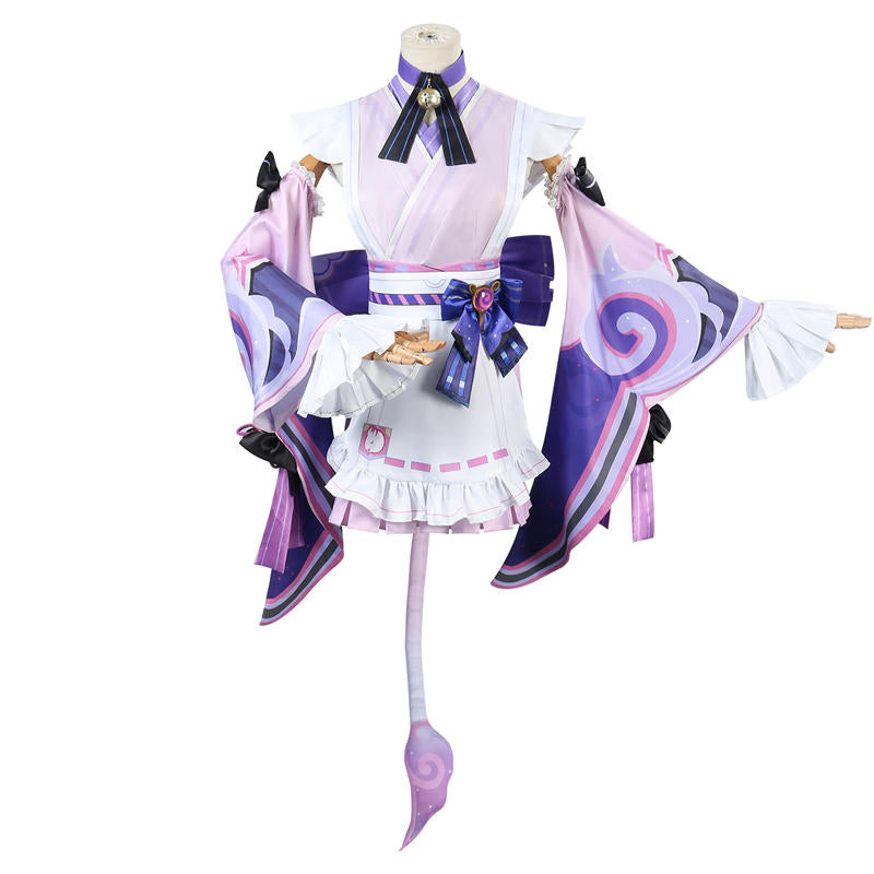 Nakorara 原神 夢見月瑞希 コスプレ衣装 和服 ウィッグ＋扇子追加可能 睦み