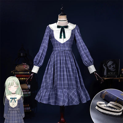 Nakorara　  BanG Dream! アヴェ ムジカ Ave Mujica  若葉睦 チェック柄ワンピース チェックスカート コスプレ衣装　舞台服 洋服風 バンドリ！ ハロウィン