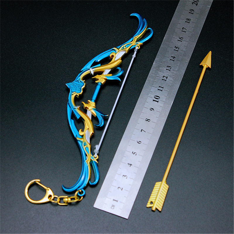 Nakorara　原神　終焉を嘆く詩　17cm ミニチュア　チェーンブレイカー　武器モデル　キーホルダー　ダイキャスト製　装備品　アクセサリー　武器ファン向け　おもちゃ　レプリカ
