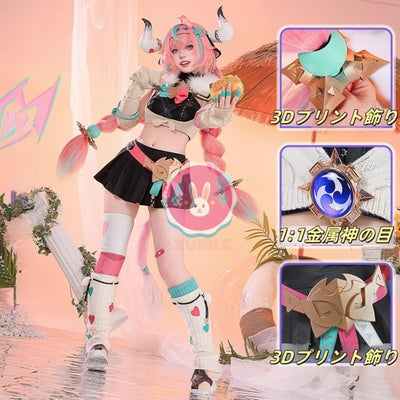 原神 ヴァレサ 　コスプレ衣装　マスク付き 尻尾 コスチュームセット 3D樹脂アクセサリー グッズ げんしん cosplay イベント