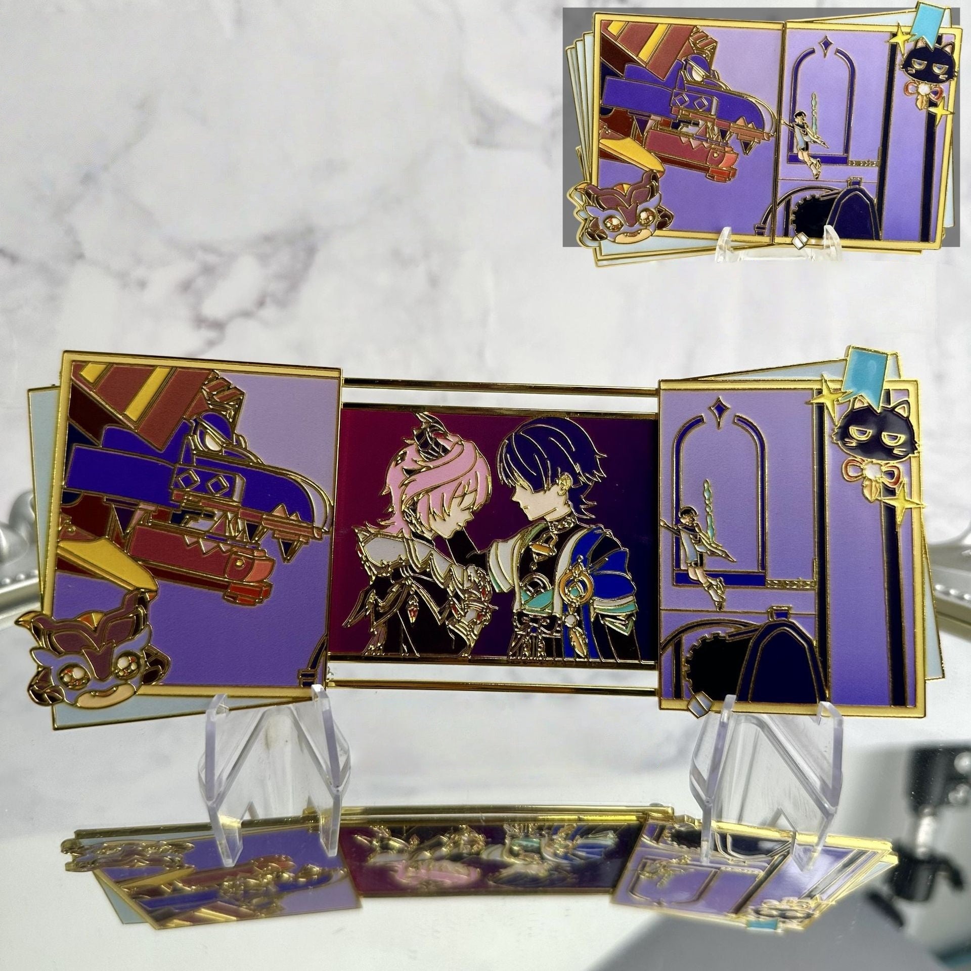 Nakorara 原神 ドゥリン 放浪者 萌えグッズ スライド開閉式 アクリル