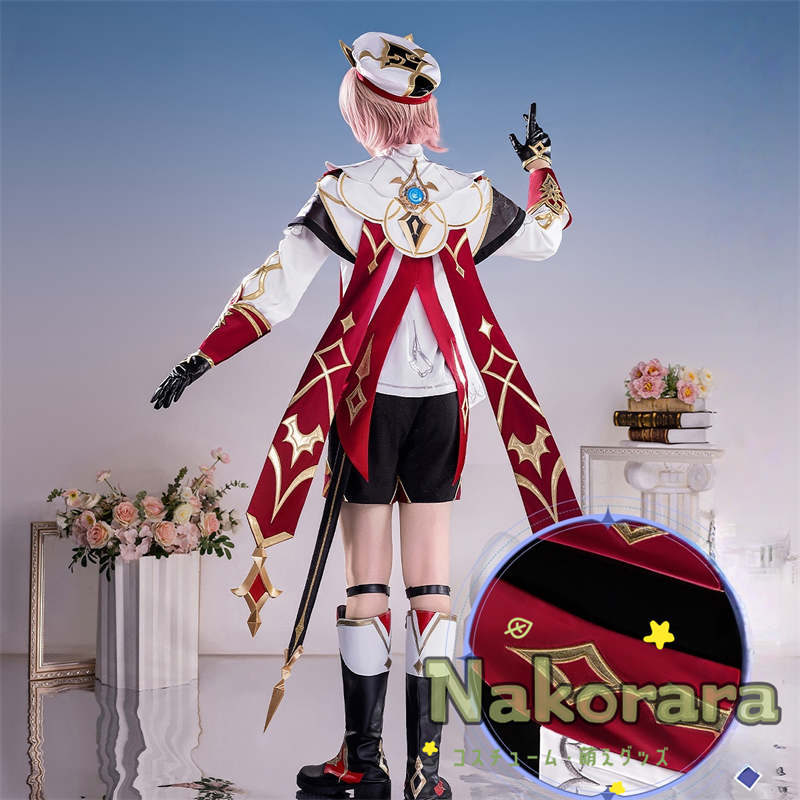 Nakorara 原神 ダリア　コスプレ衣装　帽子付き　Dahlia costume　3d樹脂製パーツ　モンド　西風教会　イベント　風神バルバトスの伝道師　ウィッグ+シューズ追加可能