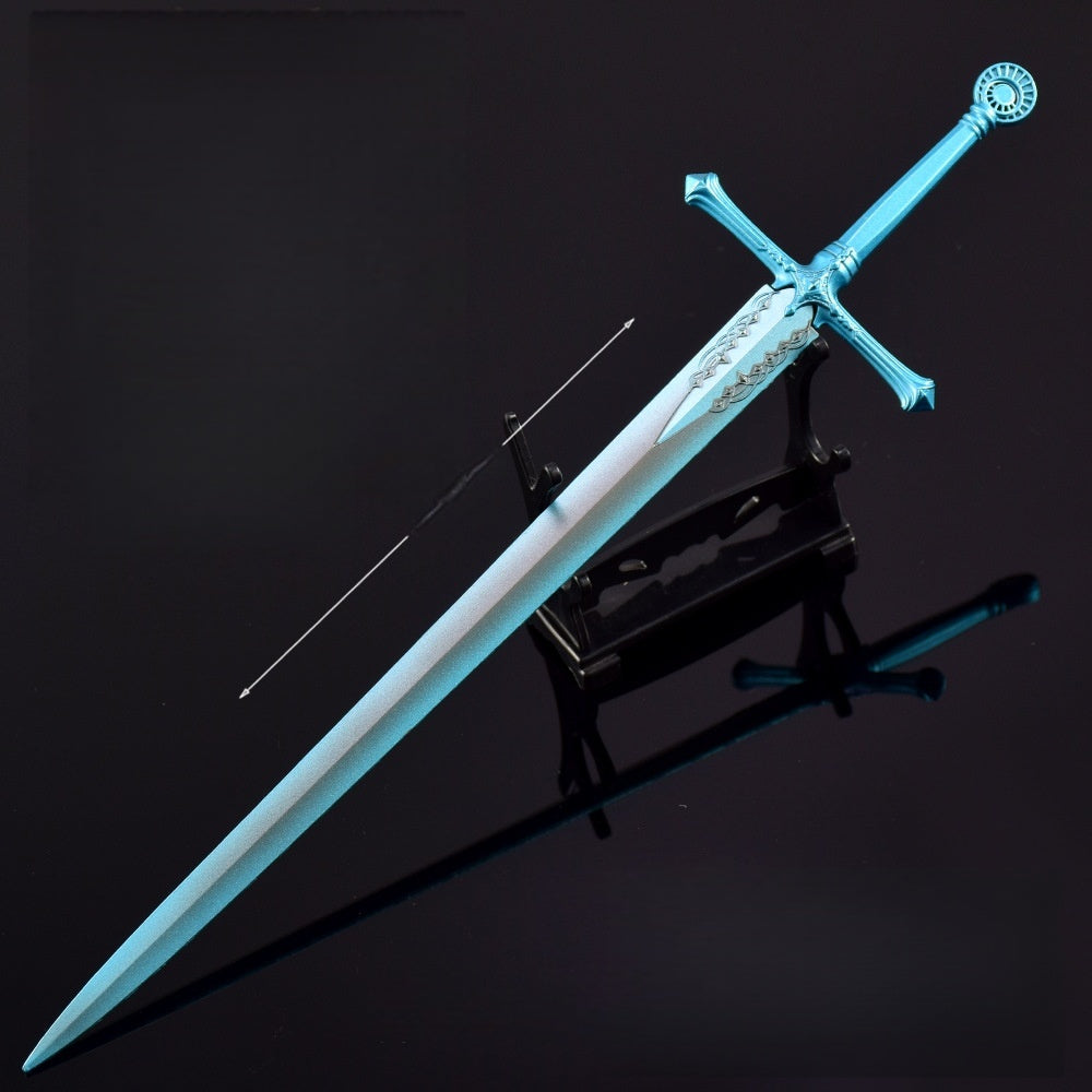 Nakorara エルデンリング カーリアの騎士剣 レプリカ 合金製 30cm ダイカスト製 塗装済み 武器模型 コレクター向け 非実用 展示用 ゲームグッズ