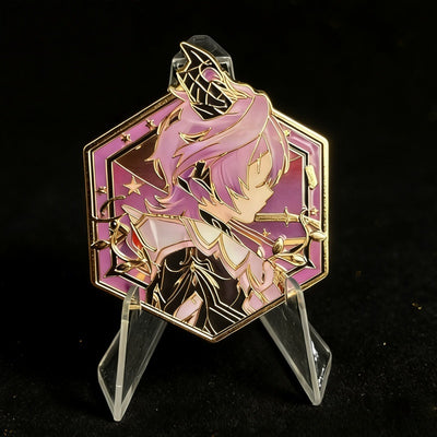 Nakorara　原神　ドゥリン　プレゼント　可愛い　紫色　炎　印象グッズ　同人イベント　缶バッジ　萌えグッズ　アクセサリー　おもちゃ　装備品