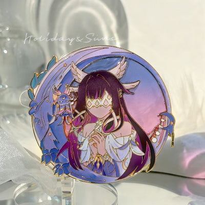 Nakorara　原神 コロンビーナ 少女 缶バッジ　萌えグッズ　