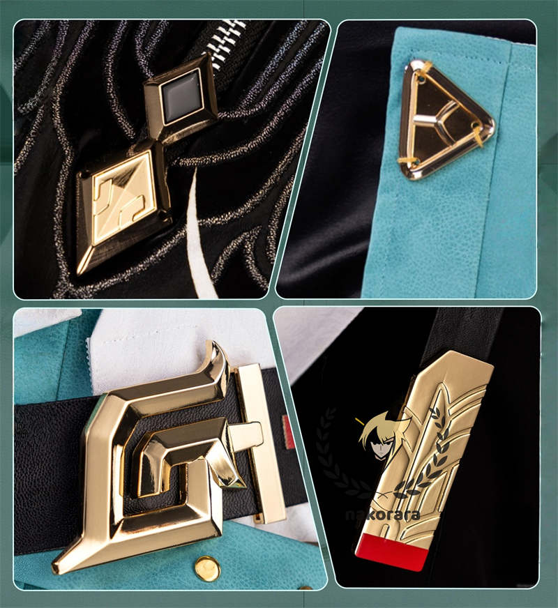 Nakorara 崩壊スターレイル　丹恒　cosplay　衣装　騰荒　金属樹脂製パーツ　コスチューム　Dan Heng　星穹列車　仙舟羅浮　　尻尾+シューズ+ウィッグ追加