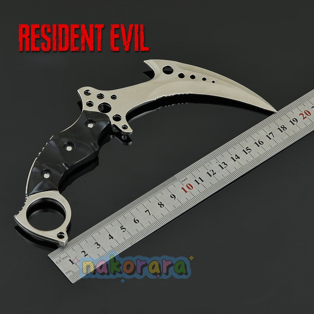 Nakorara　バイオハザード8　バイオ8　カランビットナイフ　18㎝　154g　ミニチュア　ダイキャスト製　Resident Evil Village　武器レプリカ　モデル　アクセサリー　萌えグッズ