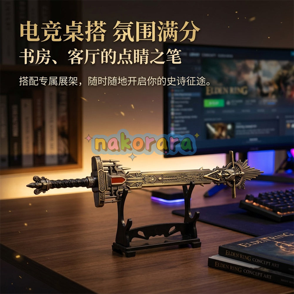 Nakorara　エルデンリング　黄金の墓標&nbsp; 30㎝　ミニチュア　武器レプリカ　アクセサリー　コレクション　萌えグッズ　アウレーザの英雄墓　観賞用　