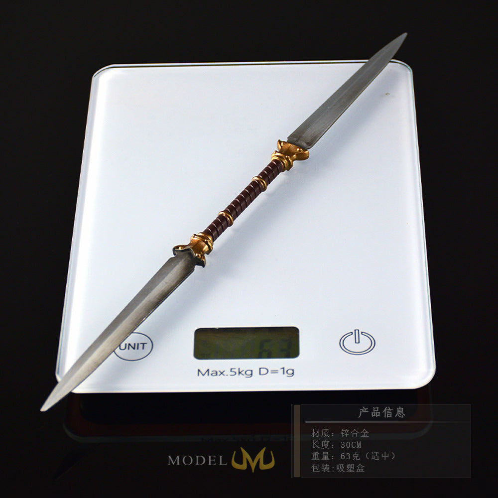 Nakorara　エルデンリング　ツインブレード　30㎝　63g　ミニ武器　両刃剣　ミニチュア　工芸品　萌えグッズ　