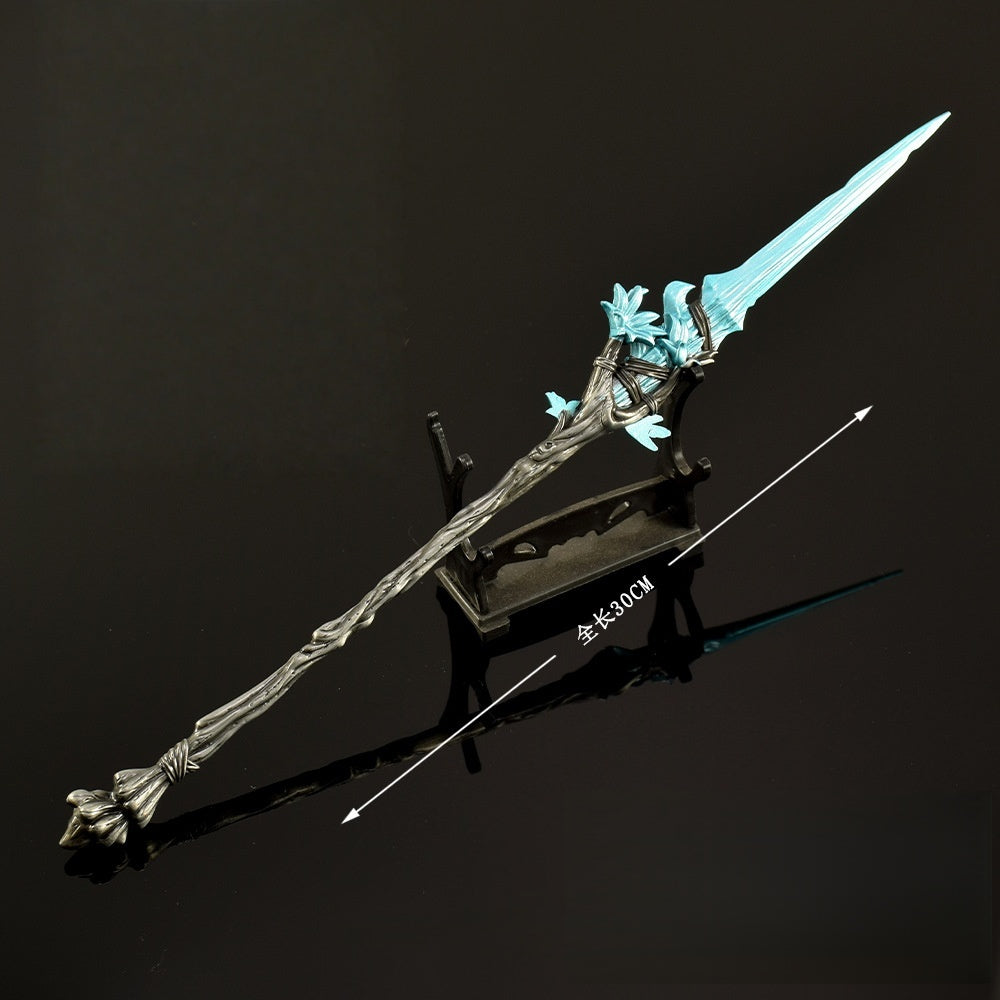 Nakorara エルデンリング 夢の杖　杖　レプリカ 合金製 30cm ダイカスト製 塗装済み 武器模型 コレクター向け 非実用 展示用 ゲームグッズ