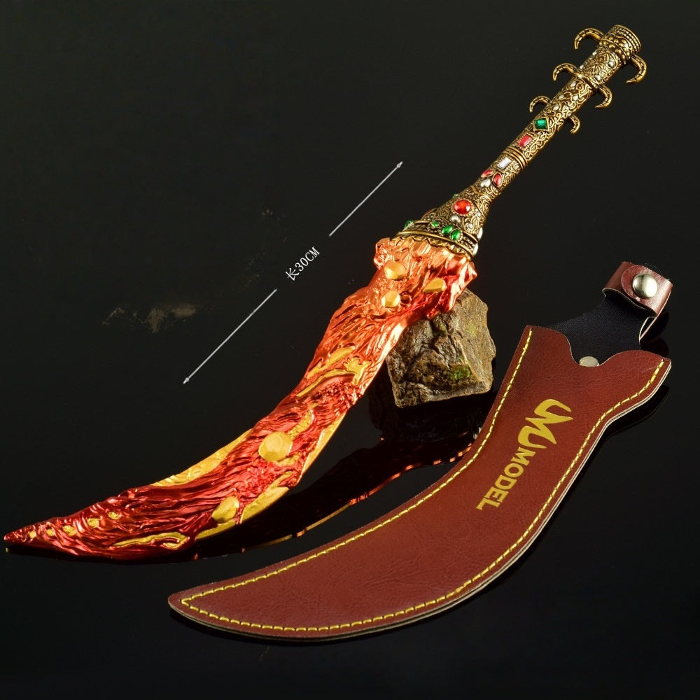 Nakorara エルデンリング 溶岩刀　 30cm 　人工革付き　ゲーム武器 等比例 リアル ELDEN RING レプリカ モデル　高級 ダイカスト 装飾 コレクション プレゼント 海外限定製