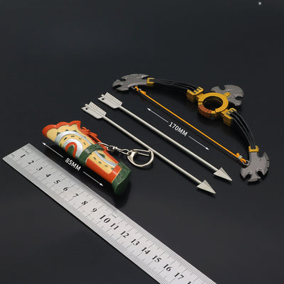 Nakorara　ゼルダの伝説　獣神の弓　ブレワイ武器　 ミニチュア　1/6スケール　ダイキャスト製　おもちゃ　武器レプリカ　卓上装備品　イベント　武器モデル　塗装済み可動フィギュア
