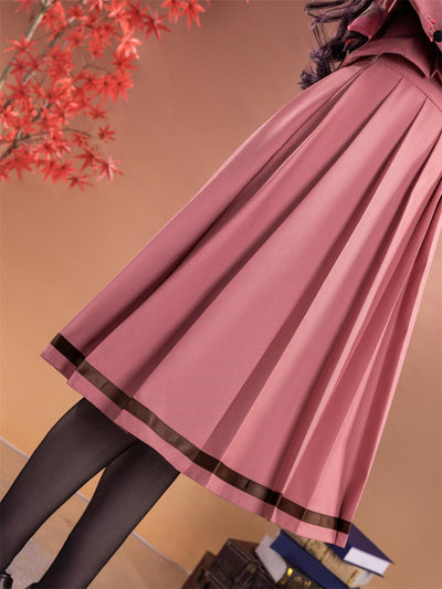 納品　Nakorara 薫る花は凛と咲く　和栗薫子　コスプレ衣装　ユニフォーム　女子制服　わぐり かおるこ　ウィッグ追加　学園祭　柔らかい生地　JK服　ハロウィン