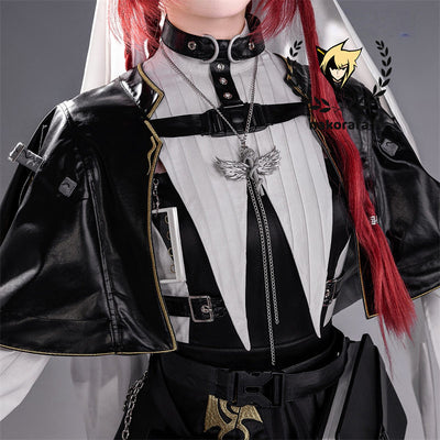 Nakorara　アークナイツ　グレースベアラー　コスプレ衣装　髪飾り付き　聆音 Gracebearer　costume　イベント　仮装　Halloween