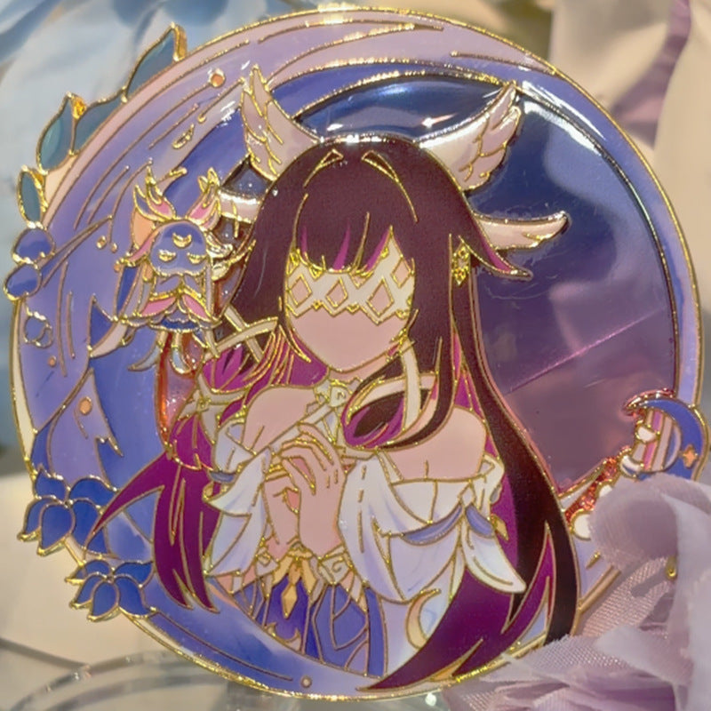 Nakorara　原神 コロンビーナ 少女 缶バッジ　萌えグッズ　