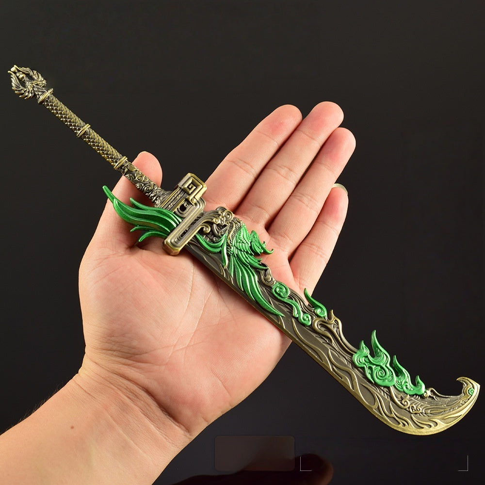 Nakorara　NARAKA:BLADEPOINT　  龍雀闊刀　大剣　30cm　ミニチュア　武器レプリカ　モデル　アクセサリー　 ナラカ　 工芸品　萌えグッズ　
