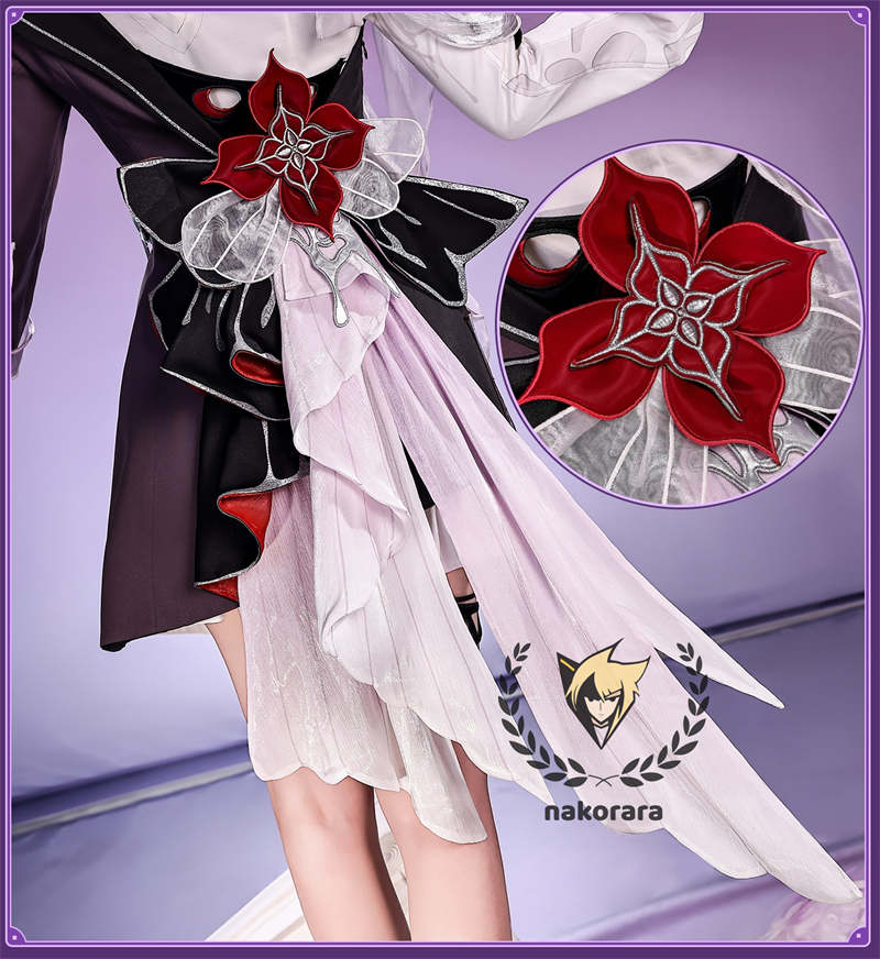 納品　Nakorara　崩壊:スターレイル　長夜月　コスプレ衣装　金属製パーツ　黄金裔　コス　에버나이트　Evernight　ウィッグ+シューズ+傘追加