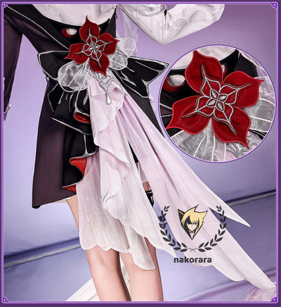 納品　Nakorara　崩壊:スターレイル　長夜月　コスプレ衣装　金属製パーツ　黄金裔　コス　에버나이트　Evernight　ウィッグ+シューズ+傘追加