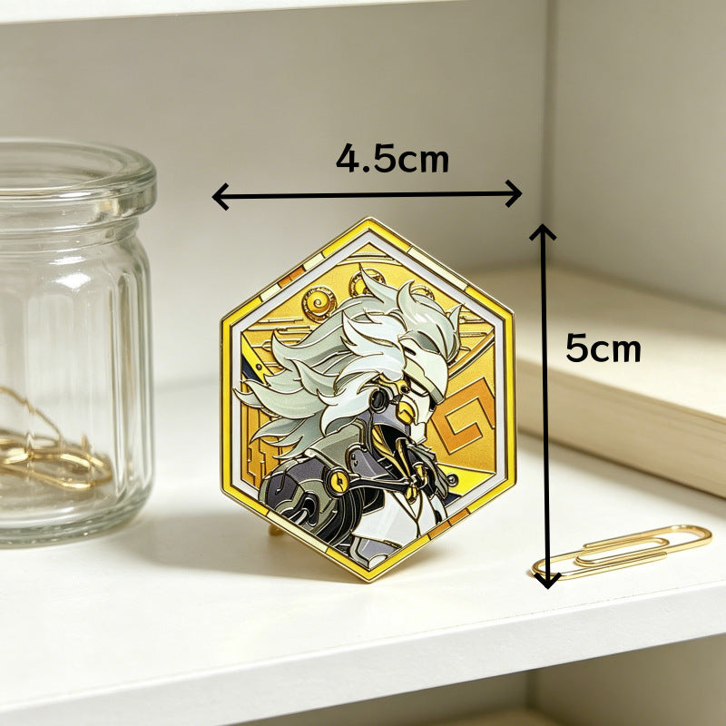 Nakorara　ゼンゼロ風　盤岳　缶バッジ　合金製　ばんがく　アクセサリー　萌えグッズ　同人グッズ