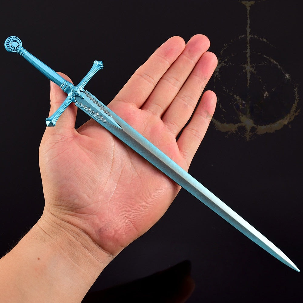 Nakorara エルデンリング カーリアの騎士剣 レプリカ 合金製 30cm ダイカスト製 塗装済み 武器模型 コレクター向け 非実用 展示用 ゲームグッズ