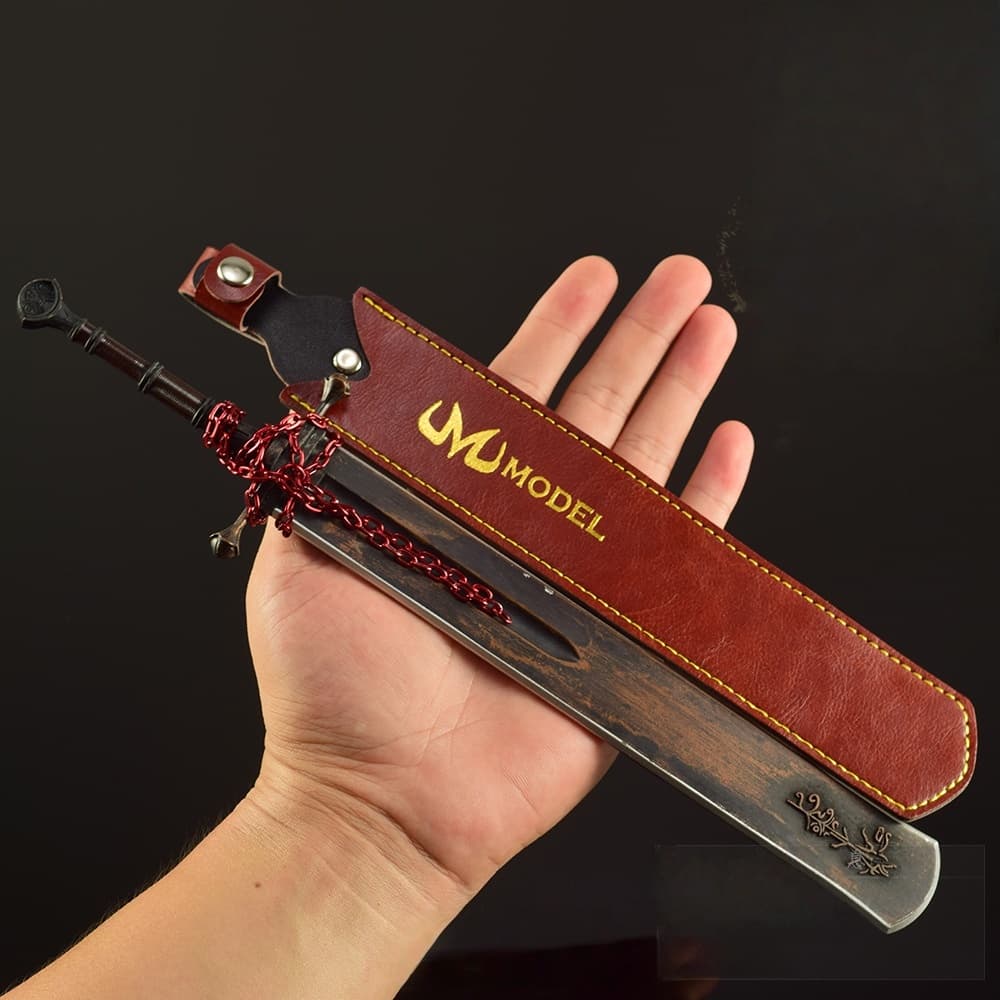 Nakorara エルデンリング マレー家の執行剣 30cm 　人工革付き　伝説の武器  ゲーム武器 鉄茨のエレメール 等比例 リアル ELDEN RING レプリカ モデル　高級 ダイカスト 装飾 コレクション プレゼント 海外限定製