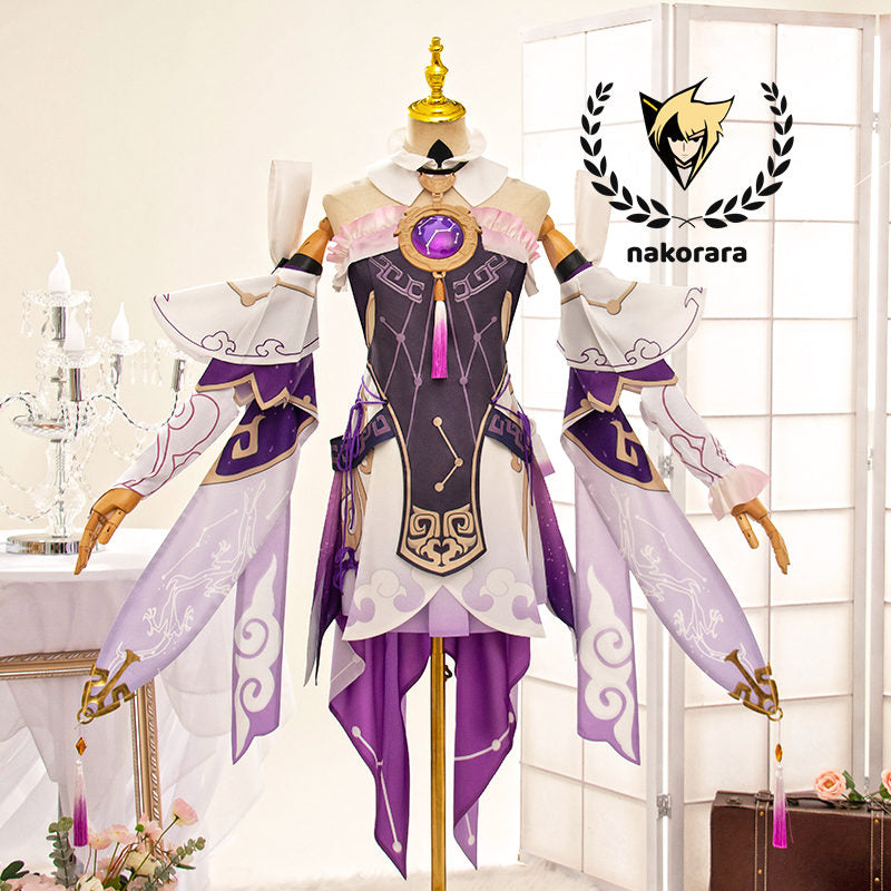 【最終処分】在庫限りで販売終了　Nakorara　崩壊:スターレイル 符玄　コスプレ衣装　3d樹脂製パーツ　Fu Xuan　costume　仙舟「羅浮」太卜司の長　イベント　仮装