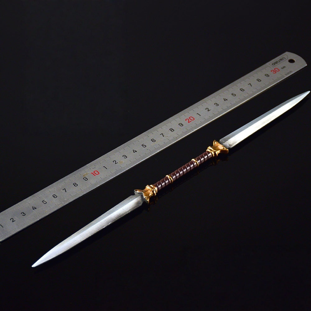 Nakorara　エルデンリング　ツインブレード　30㎝　63g　ミニ武器　両刃剣　ミニチュア　工芸品　萌えグッズ　