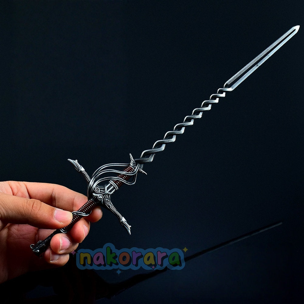 Nakorara　エルデンリング　火の騎士の大剣　ミニチュア　30㎝　76g　ダイキャスト製　DLC　ダイキャスト 武器模型　ーム武器 コレクション