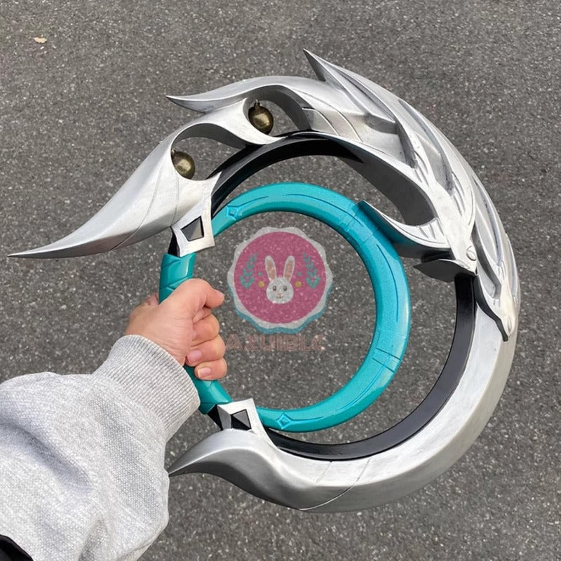 原神 ランヤン(藍硯) 戦輪 40CM 武器 PU製 刀 武器 コスプレ道具 Cosplay 道具