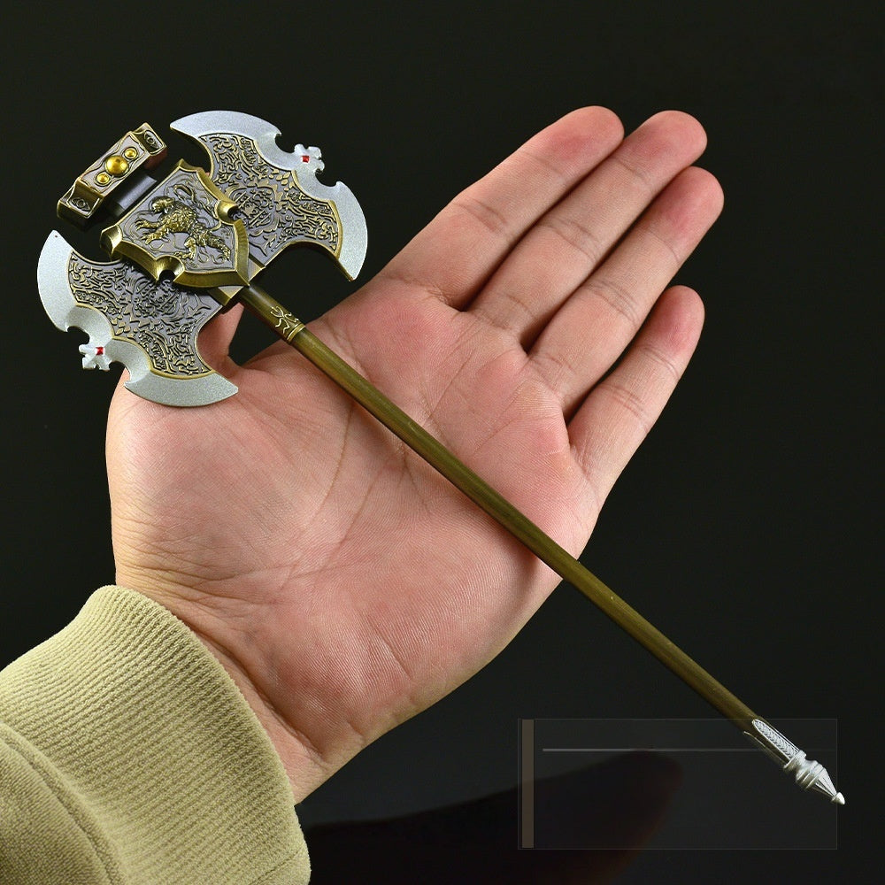 Nakorara　エルデンリング ゴドリックの王斧　ミニチュア モデル　23cm 　王斧　工芸品　ダイキャスト製 卓上装飾　